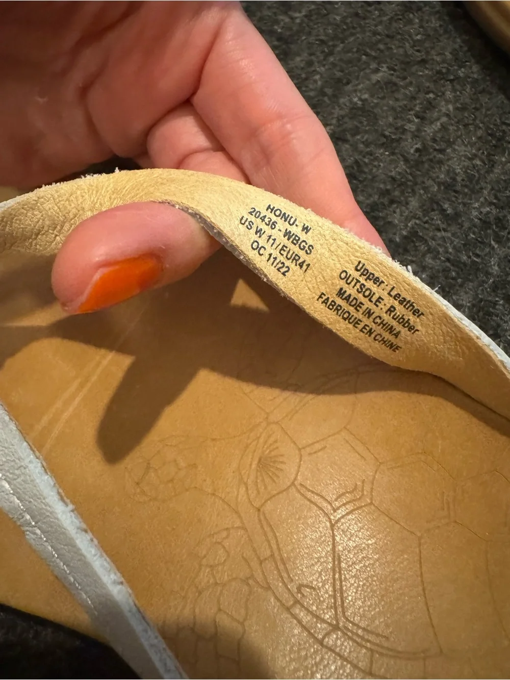 OluKai White Strappy Leather Toe-Post Sandals with Tan Footbed